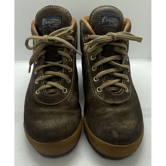 VTG Vasque Skywalk 7546 Men’s Sz 7.5 Waterproof Hiking Boots Brown Suede Lace Up main image 8